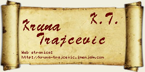 Kruna Trajčević vizit kartica